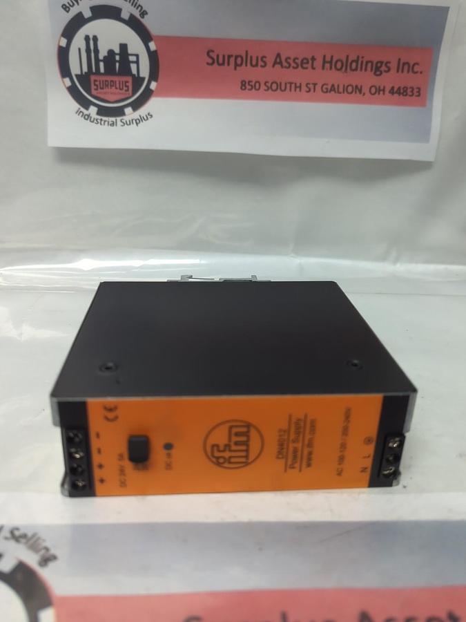 Used IFM,DN4012,POWER SUPPLY 1-PHASE 24V 5A 20W PRE-OWNED