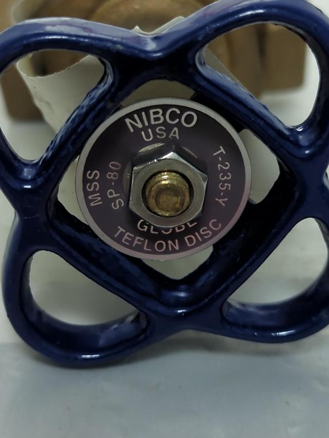 NIBCO,T-235-Y 1/2,TEFLON DISC GLOBE VALVE 1/2 INCH NOS
