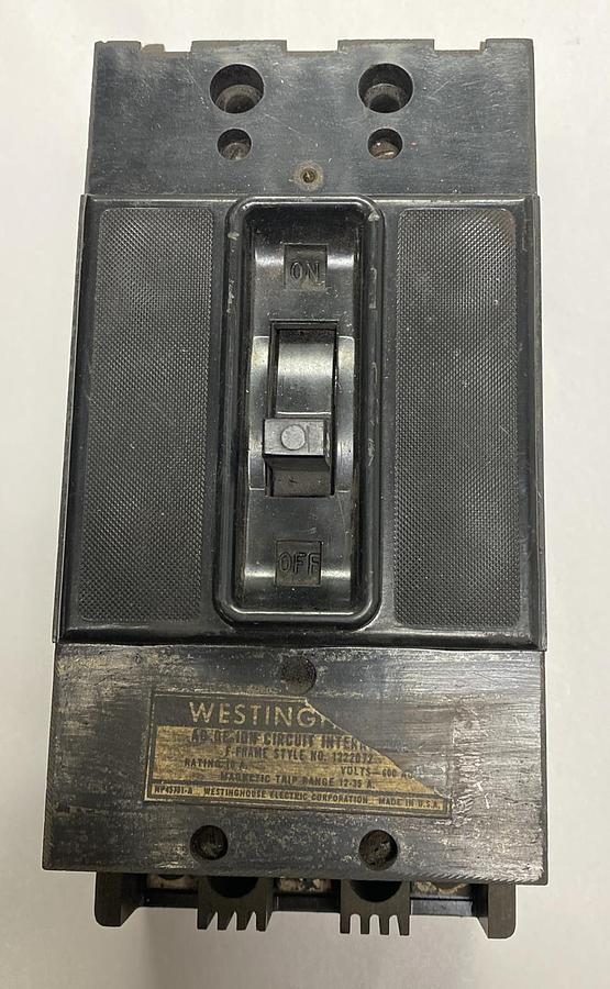 Used Westinghouse,NP28397,Circuit Breaker 10A 600V 3 Pole