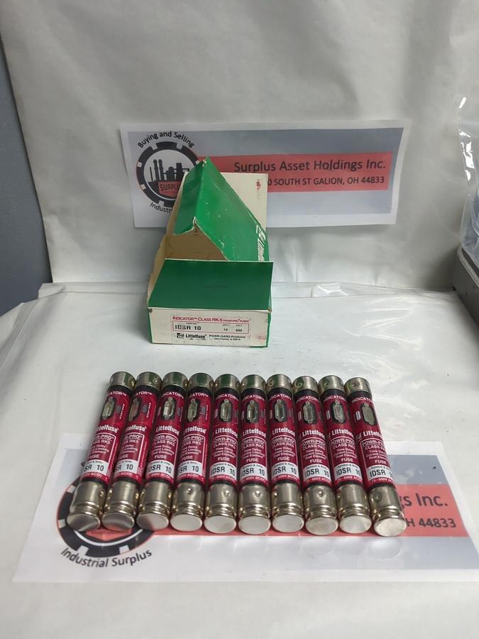 LITTELFUSE,IDSR10,INDICATOR 10 AMP FUSES BOX OF 10 NOS