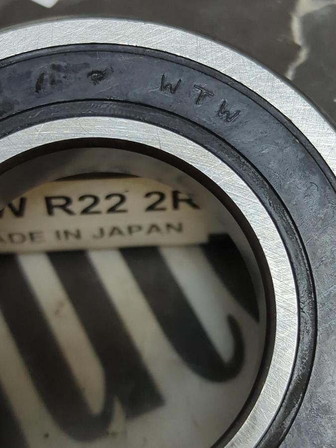 WTW,R22-2RS,SEALED BALL BEARING 34.92MM ID 63.5MM OD 14.28MM WIDTH LOT OF 3 NOS