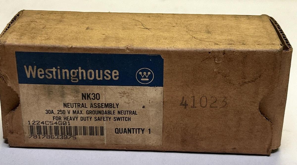 WESTINGHOUSE,NK30,NEUTRAL ASSEMBLY NOS