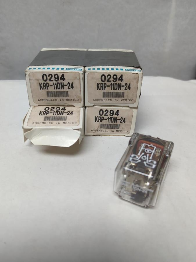 SIEMENS-POTTER & BRUMFIELD,KRP-11DN-24,PLUG-IN RELAY 11 PIN LOT OF 4 NOS