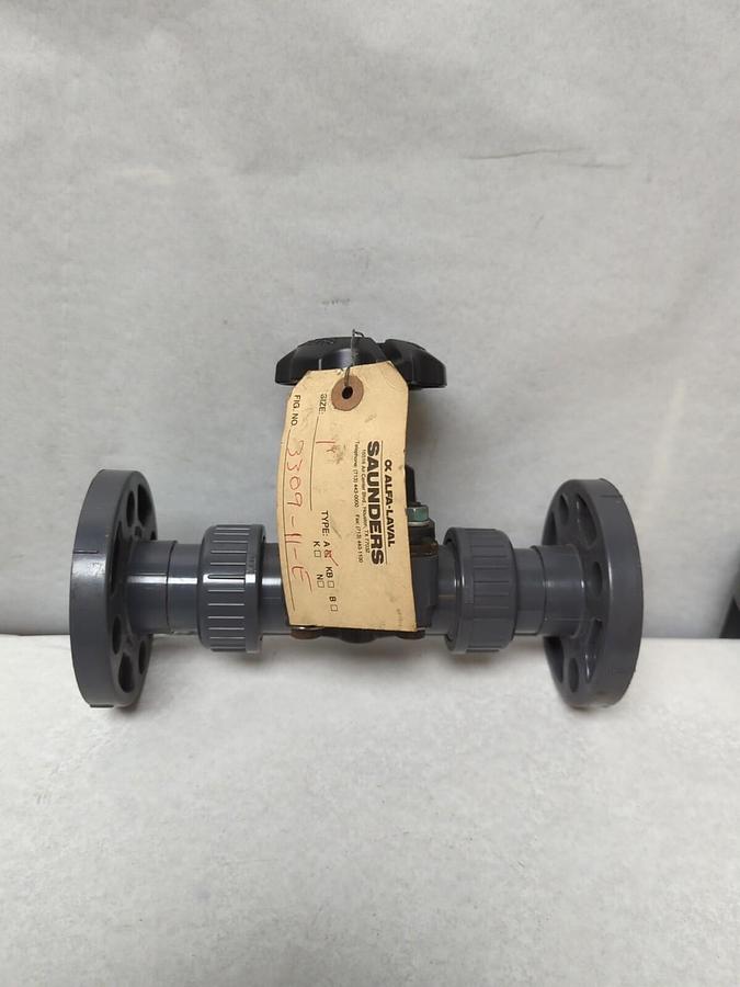 SAUNDERS,3309-11-E,TYPE A DIAPHRAGM VALVE 1 INCH NOS