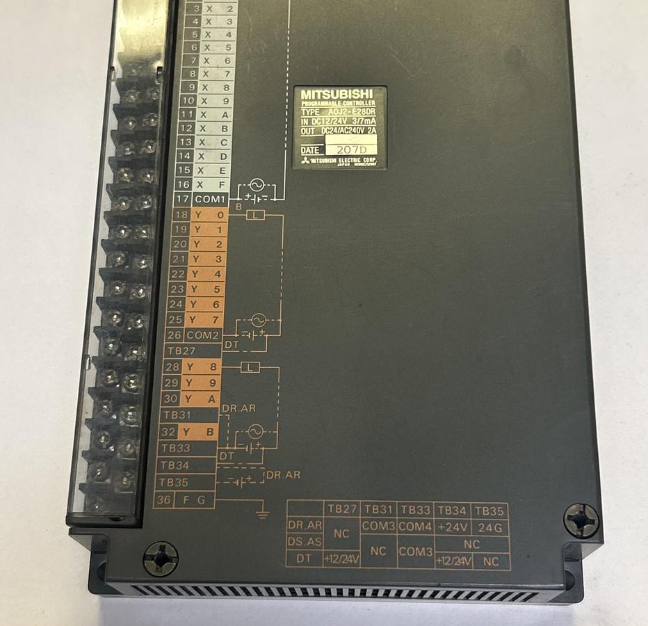 Used MITSUBISHI,A0J2-E28DR,PROGRAMMABLE CONTROLLER