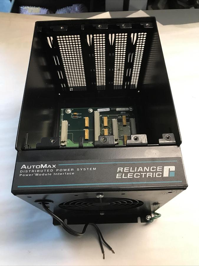 Used Reliance,805401-1S DC,Power Module Interface Rack 4 Slots with Fan