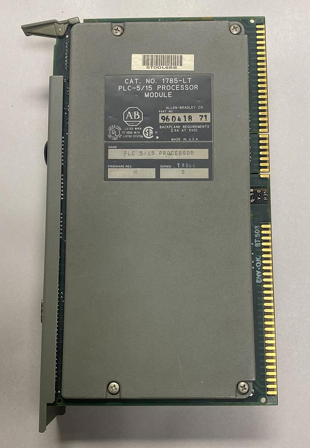 Used ALLEN BRADLEY,1785-LT,SER B PLC-5/15 PROCESSOR MODULE