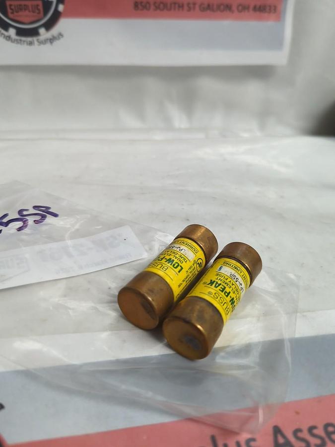 Used COOPER BUSSMANN,LPJ-5SP,LOW-PEAK 5 AMP FUSE LOT OF 2 PRE-OWNED