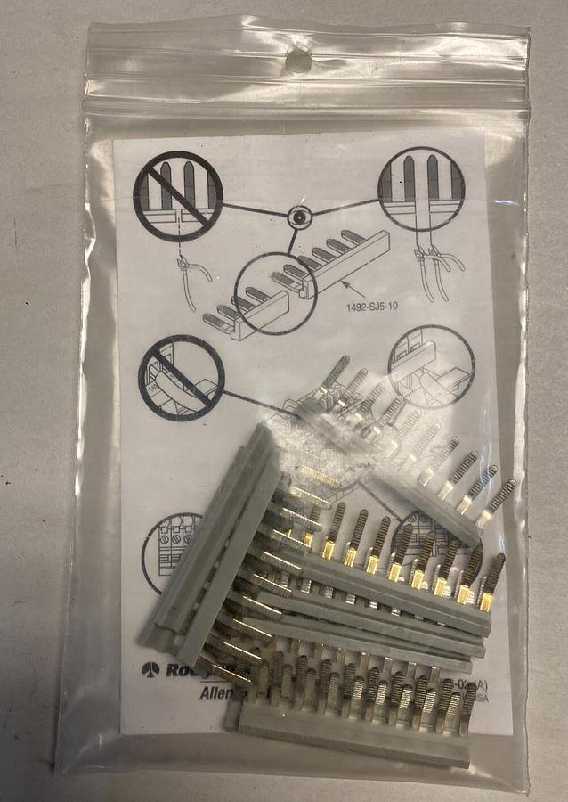 Allen-Bradley,1492-SJ5-10,SER B Side Jumpers For Terminal Blocks Pack Of 10 NEW