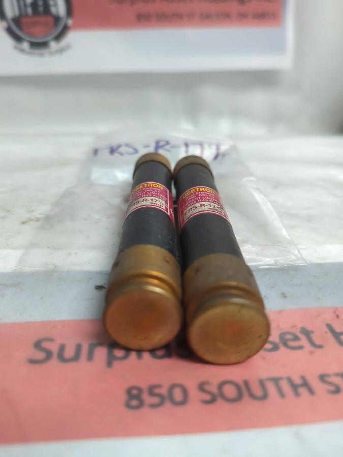 Used COOPER BUSSMANN,FRS-R-17-1/2,FUSETRON 17-1/2 AMP FUSE LOT OF 2 PRE-OWNED