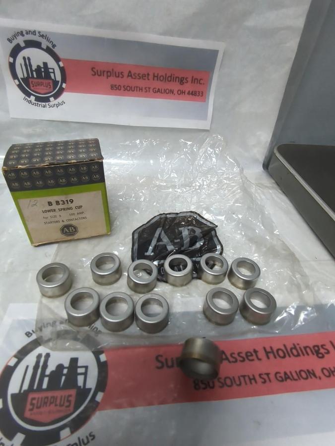 ALLEN BRADLEY,B 8319,LOWER SPRING CUP FOR SIZE 3 100 AMP STARTER/CONTACTOR 12PCS