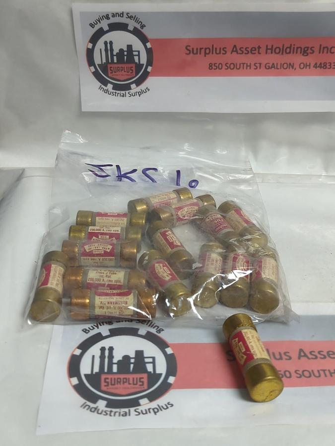 Used COOPER BUSSMANN,JKS6,LIMITRON FUSE 6 AMP LOT OF 16 PRE-OWNED