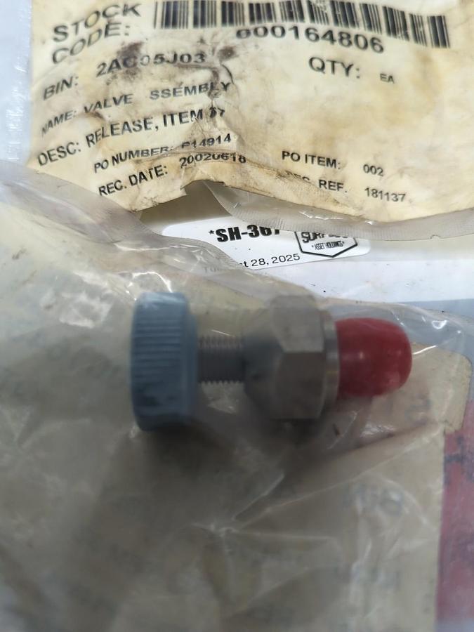 EME HOMER CITY,2AC05J03,VALVE ASSEMBLY RELAEASE-ITEM 37 LOT OF 2 NOS