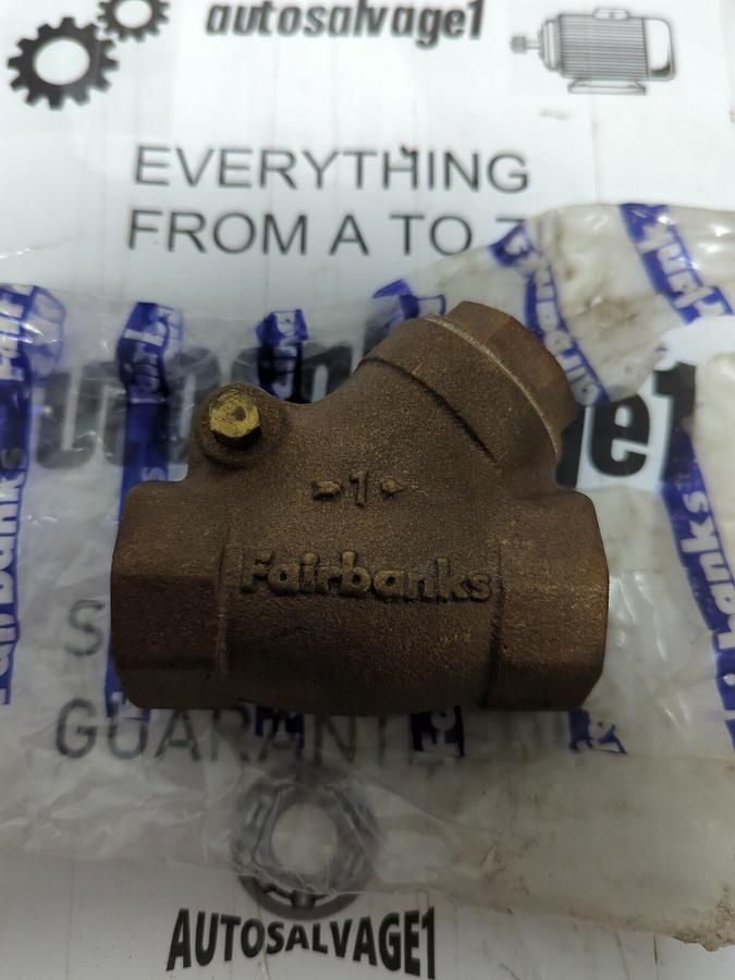 FAIRBANKS,150-S,1 INCH SWING CHECK VALVE 300CWP NOS