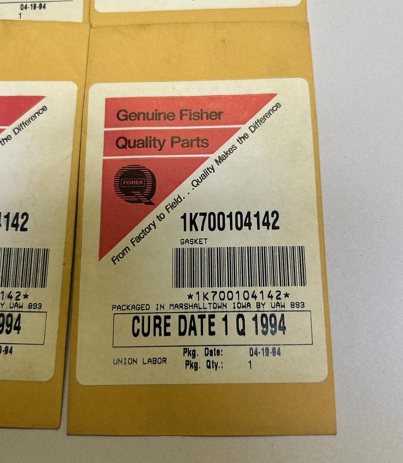 FISHER,1K700104142,GASKET LOT OF 4 NOS