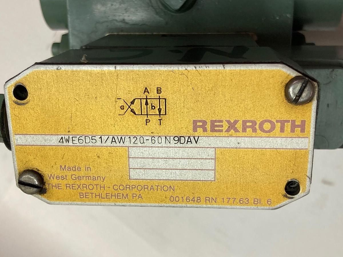 Used Rexroth,4WE6D51/AW120-60N9DAV,Solenoid Valve