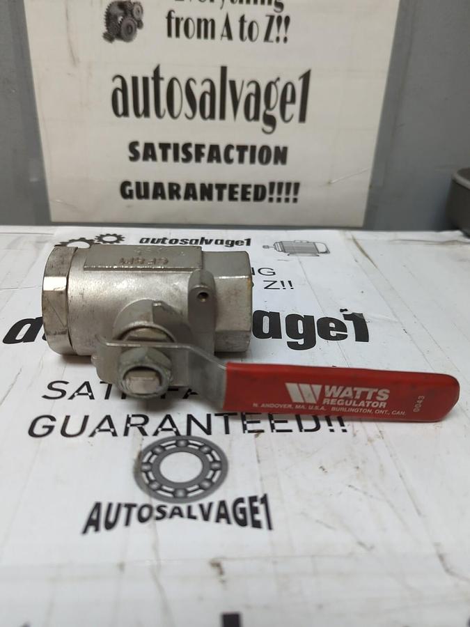 WATTS,CF8M,SIZE  1 INCH BALL VALVE 2000WOG NOS