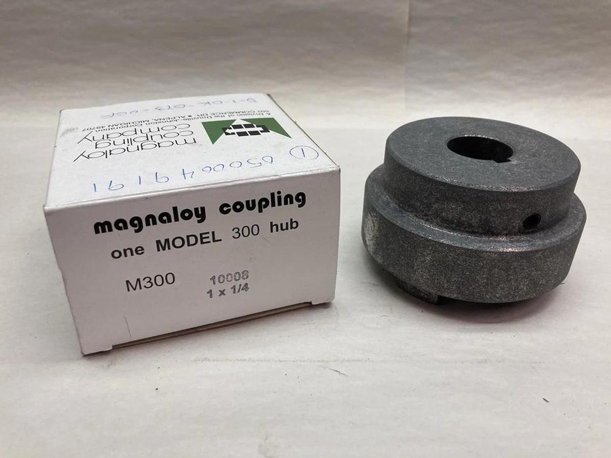 Used Magnaloy Coupling Company,One Model 300,Hub 1x1/4