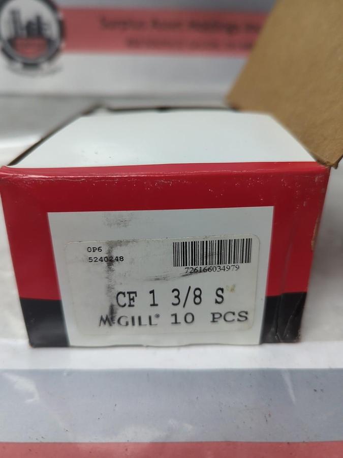 MCGILL,CF 1-3/8S,CAM FOLLOWER 1-3/8 INCH PACK OF 10 NOS