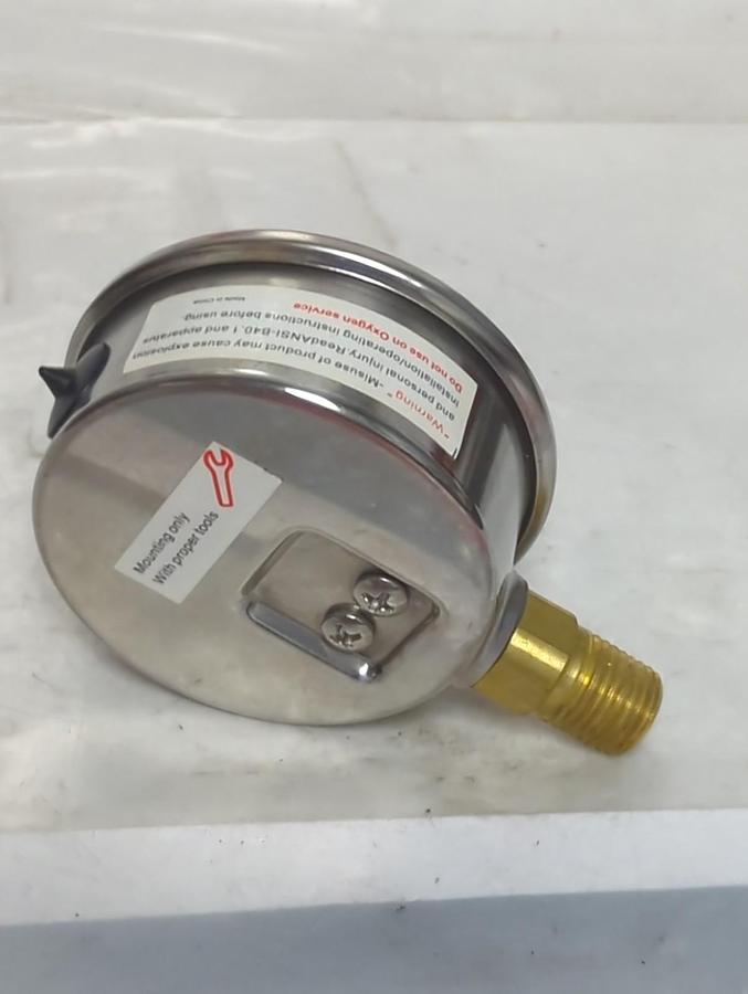 Used TRERICE,0-30,PRESSURE GAUGE 0-30PSI 1/4 NPT LM PRE-OWNED