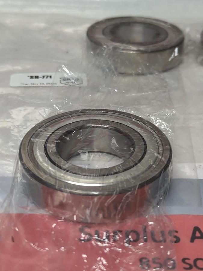 Used FEDERAL,1207 LL,METAL SHIELDED BALL BEARING LOT OF 4 PRE-OWNED