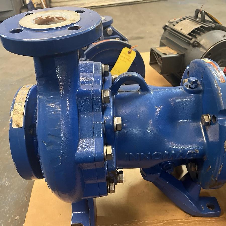 Used FLOWSERVE,3X2X8" INNOMAG MAGNETIC DRIVE SEALLESS PUMP 10HP 3500RPM 3PH