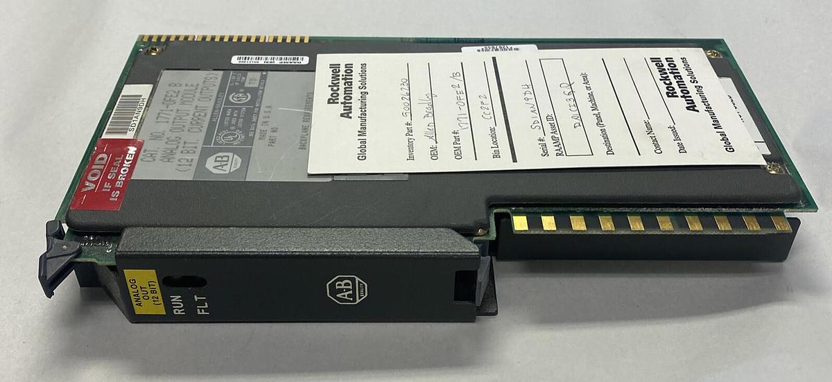 Used ALLEN BRADLEY,1771-0FE2,SER B ANALOG OUTPUT MODULE REFURBISHED