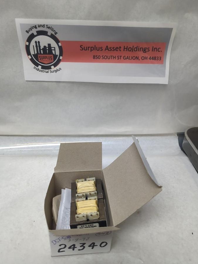 Used SIGNAL TRANSFORMER,DST-5-28,SPLIT/TRAP TRANSFORMER 12VA 12/240 LOT OF 2