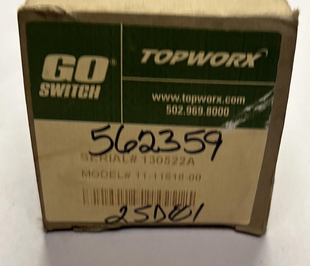 Used TOPWORX GO SWITCH,11-11518-00,PROXIMITY SENSOR LIMIT SWITCH NEW
