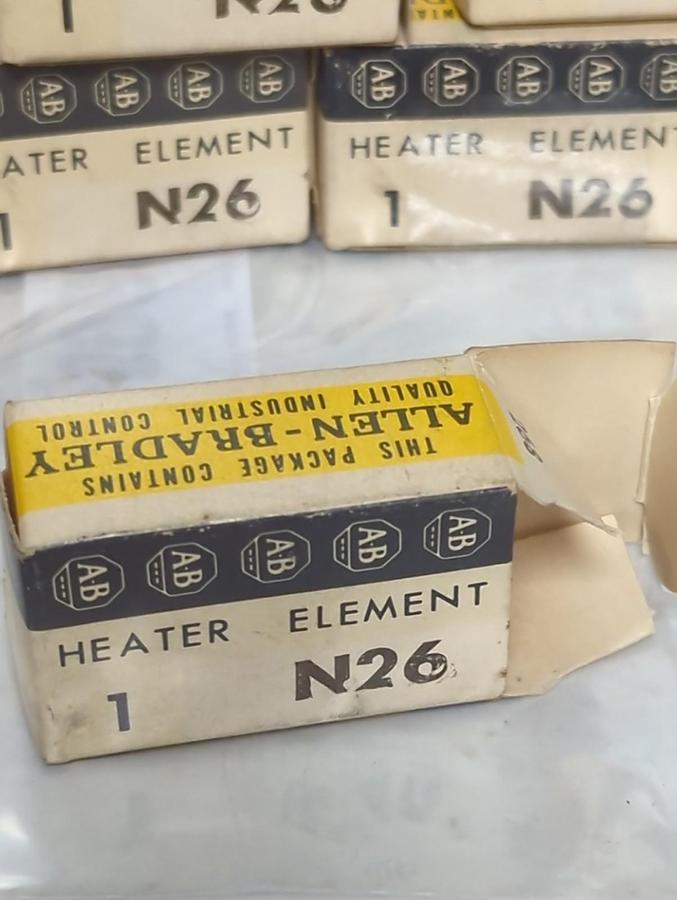 ALLEN BRADLEY,N26,THERMAL OVERLOAD HEATER ELEMENT LOT OF 11 NOS