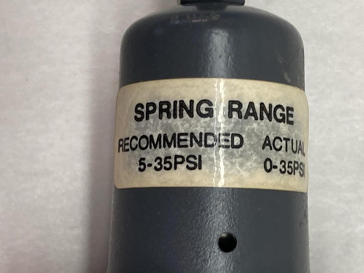 Used Fisher,Type 67AF,Pressure Regulator Spring Range 5-35PSI