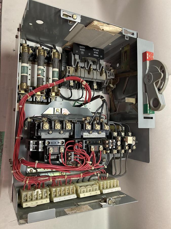 Used Allen-Bradley,2106B,Size 1 Fused MCC 20 Inch Reversing Starter Feeder Bucket