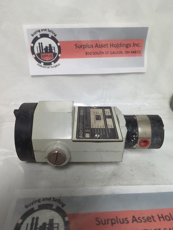 Used ASHCROFT,PDAN4GB 25,PRESSURE SWITCH PRE-OWNED