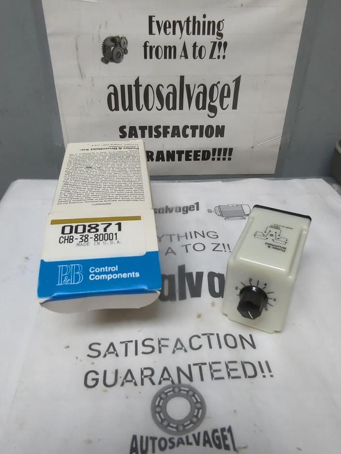 POTTER & BRUMFIELD,CHB-38-80001,TIME RELAY 10 AMP 1-10 SECOND