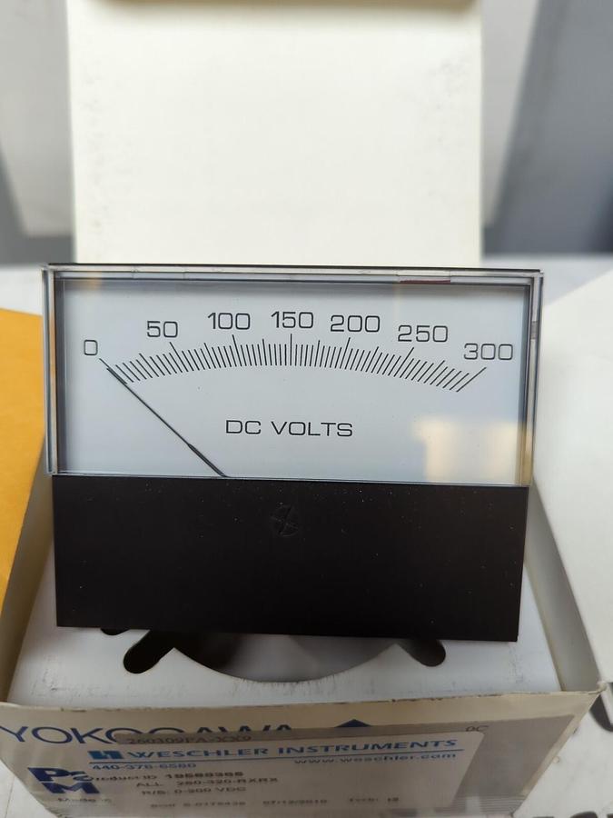 WESCHLER,19568365 ALL 260-320-RXRX R/S: 0-300 VDC,PANEL METER NOS