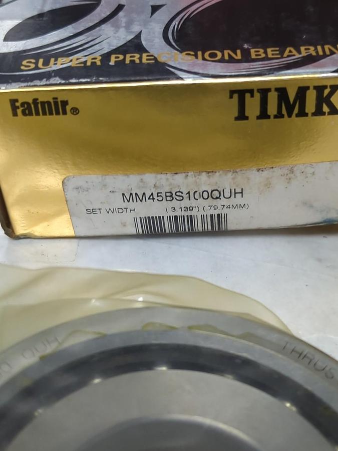 TIMKEN,MM45BS100QUH,ANGULAR CONTACT BEARING 45X100X20MM LOT OF 4 NOS
