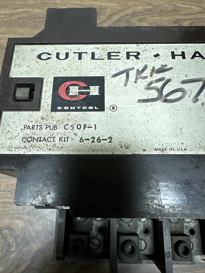 Used Cutler Hammer,C50F-1,Contactor