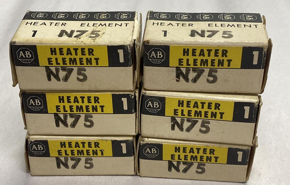 Allen Bradley,N75,Thermal Overload Lot Of 6 NOS