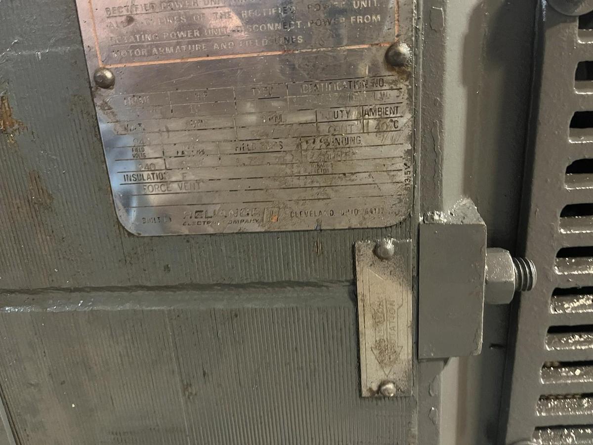 Used RELIANCE,B326AT,DC MOTOR 10HP 240VDC 2000RPM TR