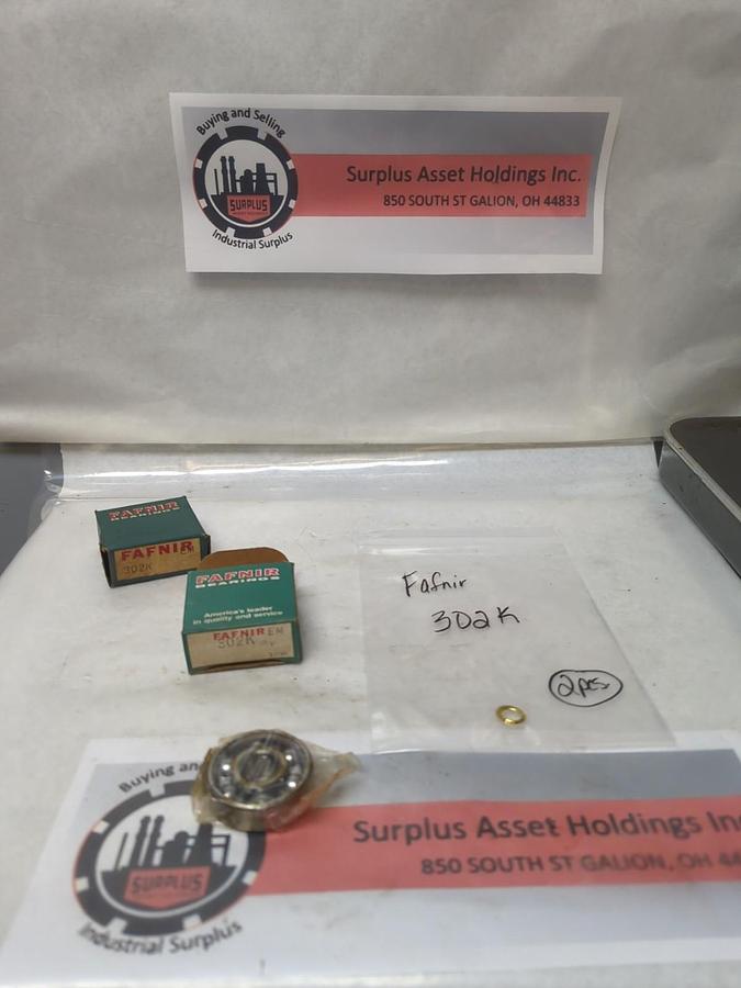 FAFNIR,302K,BALL BEARING OPEN LOT OF 2 NOS