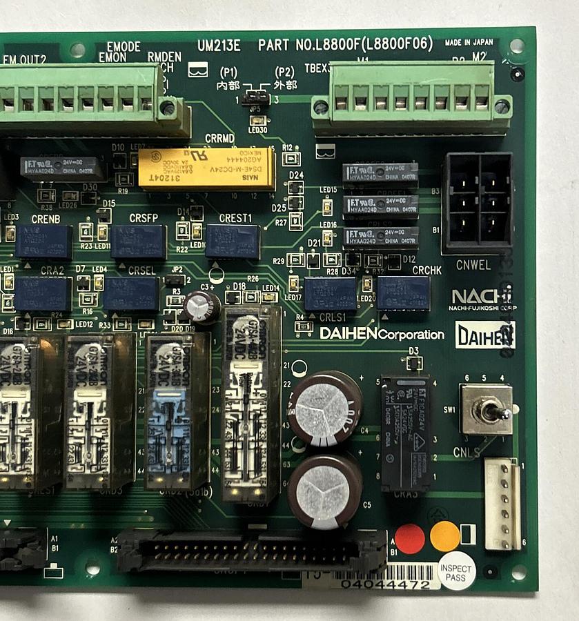 Used NACHI DAIHEN,UM213E L8800F L8800F06,RELAY CIRCUIT BOARD