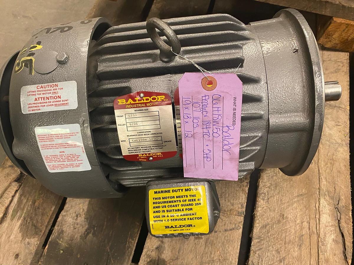 BALDOR,06H18W50,5HP CHEMICAL PROCESSING MARINE DUTY MOTOR 1725RPM 460V 184TC