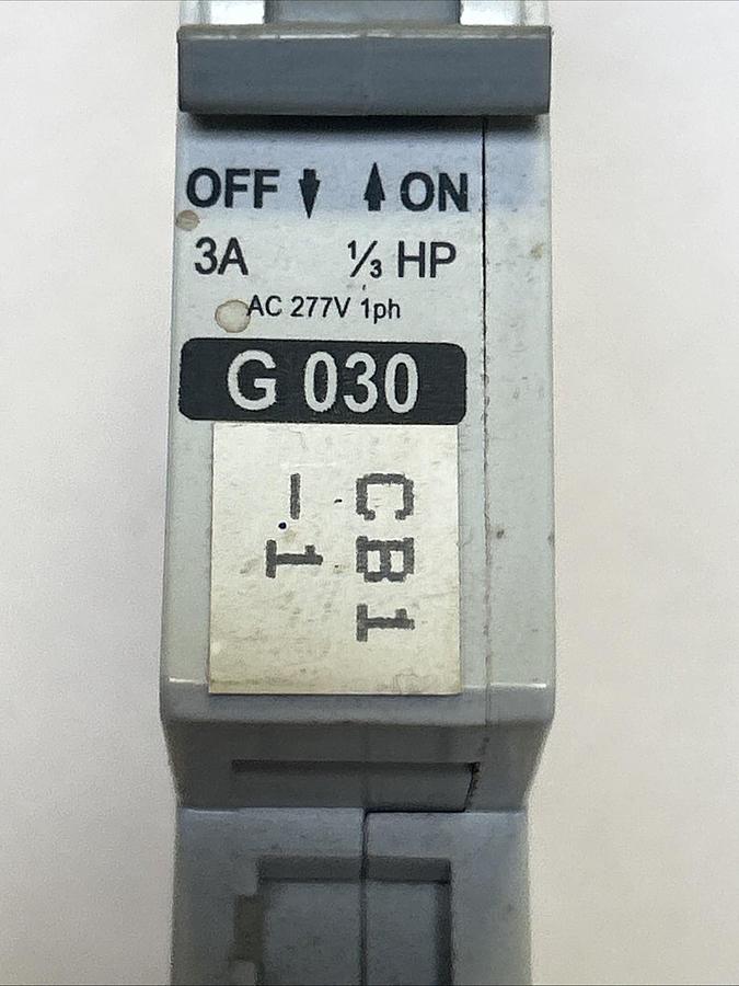 Used ALLEN BRADLEY,1492-CB1G030,CIRCUIT BREAKER 3A 277V 1P