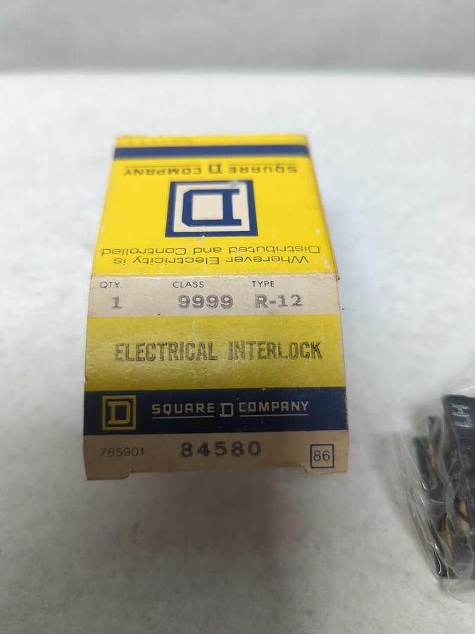 SQUARE D,R-12,ELECTRICAL INTERLOCK CLASS 9999 NOS