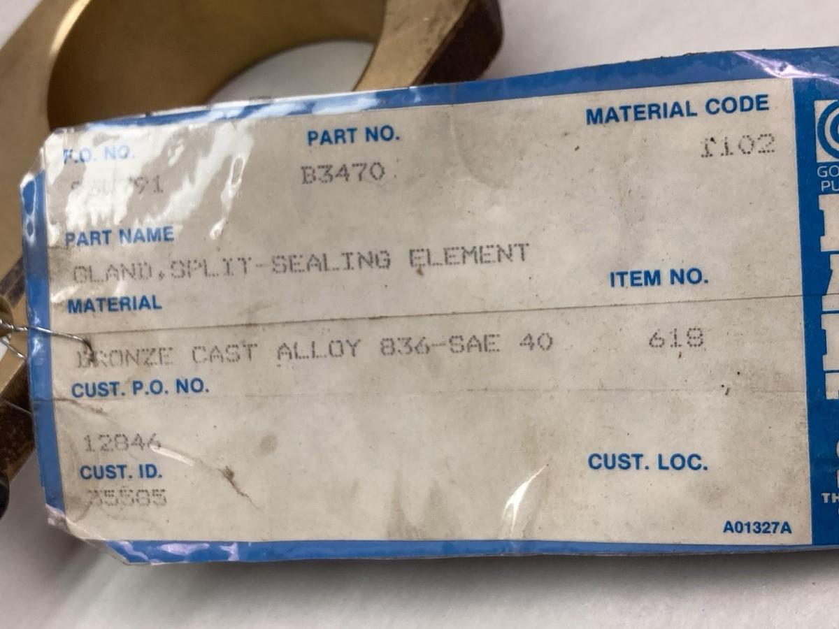 Used Gould,B3470,Bronze Split Packing Gland