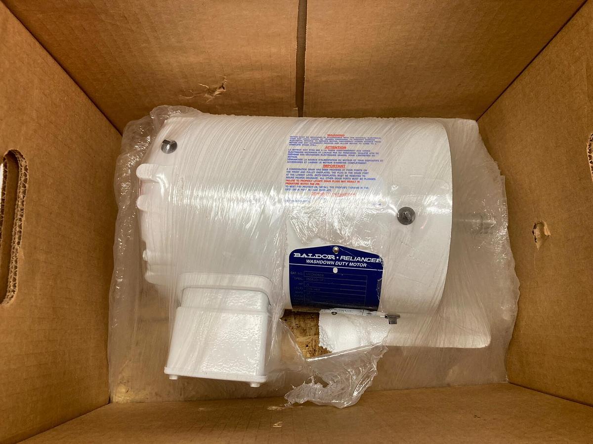 Used Baldor,VWDM3538,3-Phase Motor 0.5 Hp 1740RPM 56C Frame