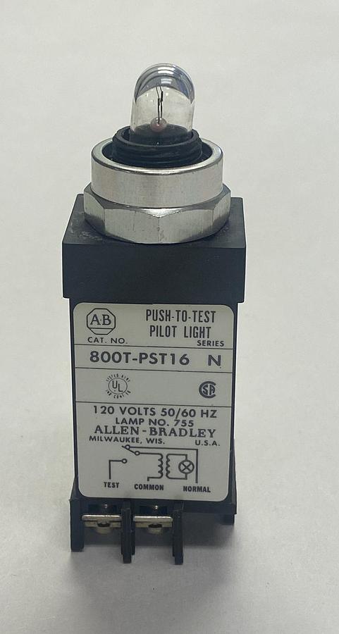 ALLEN BRADLEY,800T-PST16,SER N PILOT LIGHT NOS