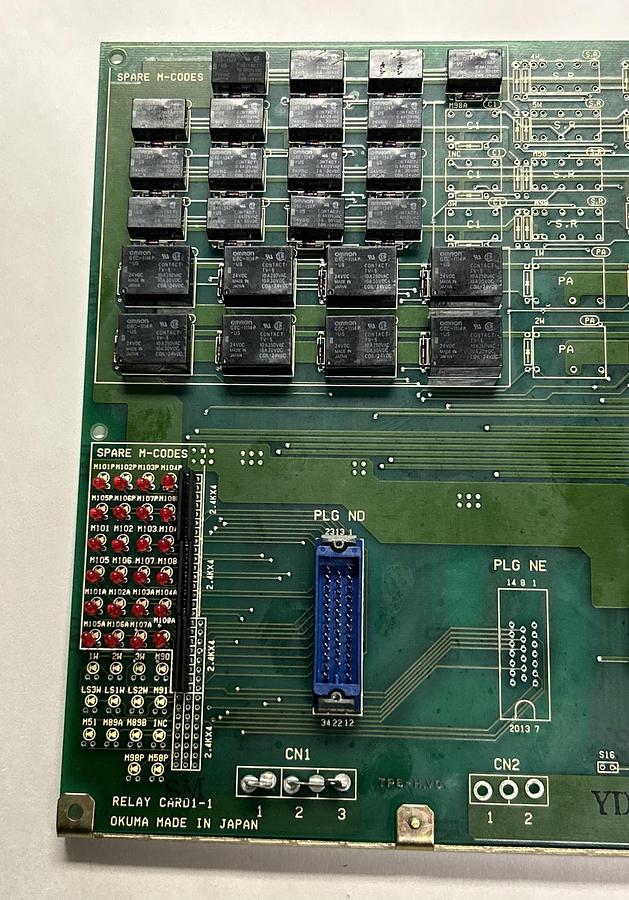 Used OKUMA,E4809-770-033-1,RELAY BOARD