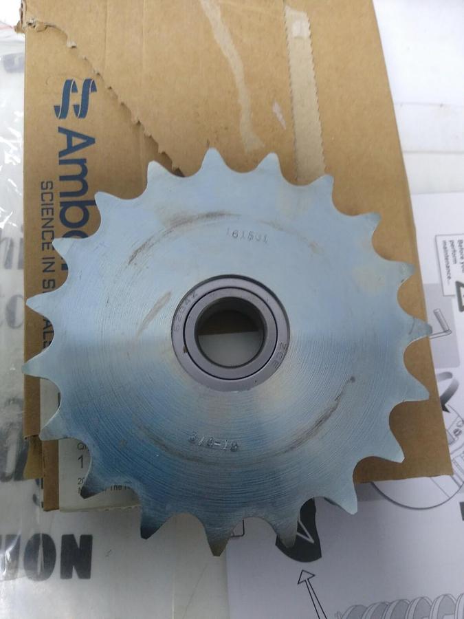 AMBAFLEX FLEXLINK,5112493,SPROCKET  C45 Z=19 3/4 IN DIN 8187 W/ BEARING NOS