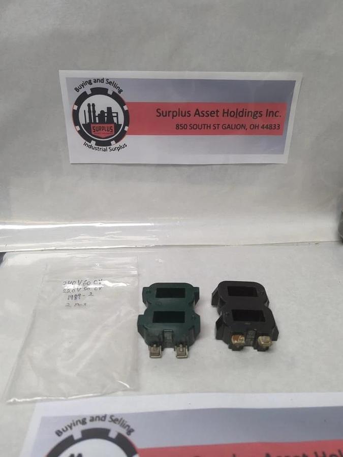 Used CUTLER HAMMER,1989-2,COIL240V 60CY 220V 50CY LOT OF 2 PRE-OWNED